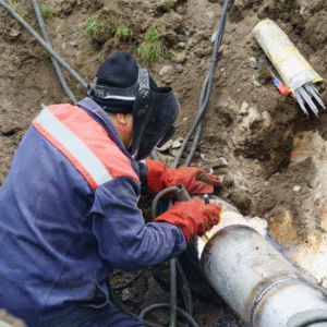 broken water line repair