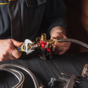 broken water line repair