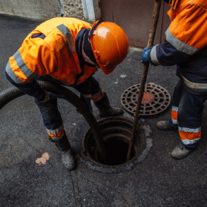 excavation sewer line repair