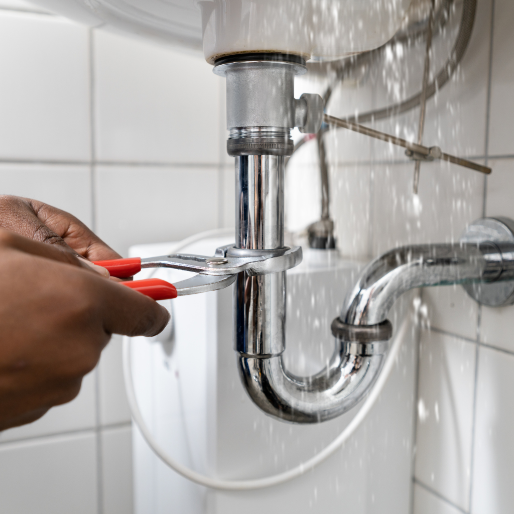 repair leaking water line