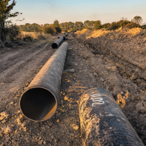 water line excavation