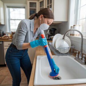 smelly kitchen sink drain no blockage