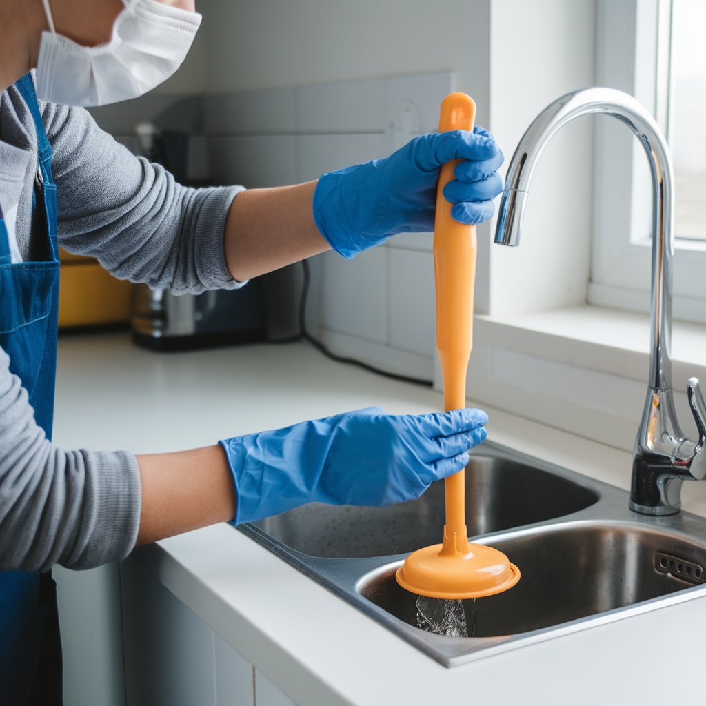 how to fix kitchen drain blockage