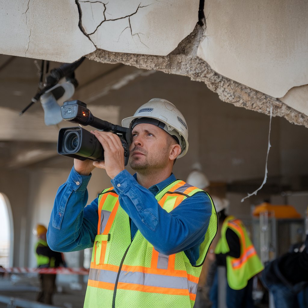 How does an inspection camera work