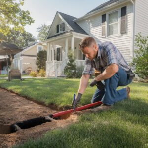 spot repair on sewer line