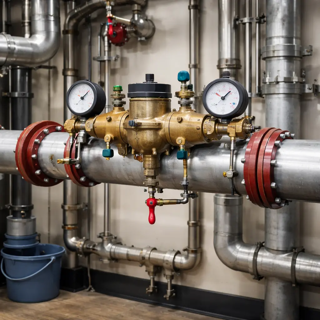 Homeowner installing a hose bib backflow preventer on an outdoor faucet at a residential house.